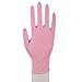 Produktbild 1000 x Nitril Handschuhe Puderfrei Texturiert Einmalhandschuhe Einweg XS-XL Pink Größe M (7-8)