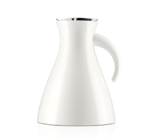 Eva Solo 502942 Bouteille Isotherme 1 l, Acier Inoxydable, Blanc, 15,5 x 5,5 x 29 cm