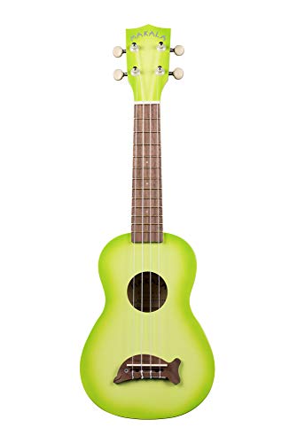 KALA Makala DOLPHINS MK-SD/GNBRST Soprano Ukulele, Green Burst