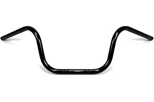 WESTLAND CUSTOMS 7/8 Inch (22mm) Universal Handlebars Ape Hanger 9 Inch Black