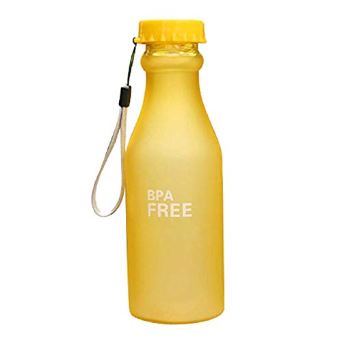 Da.Wa, Borraccia Senza BPA, a Prova di perdite, per Sport all'aperto, PC, Fitness, Palestra, Stile Smerigliato, 550 ml Style#1