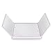 Modern Compact And Portable Tri-Fold Out White Battery Operated Love Heart LED Make Up Cosmetic Vanity Mirror Light