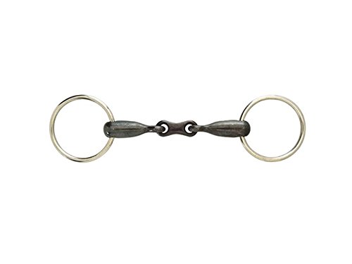 JP Korsteel Sweet Iron French Link Loose Ring Snaffle Bit, 5.5"