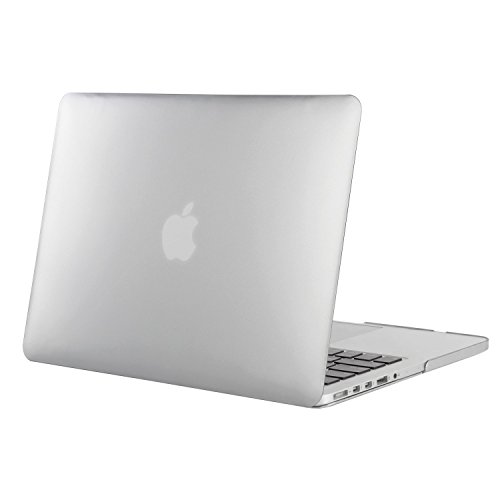 MOSISO MacBook Pro 15 Retina Hülle (NO CD-ROM Drive) - Ultra Slim Hochwertige Plastik Hartschale Tasche Schutzhülle Snap Case für MacBook Pro 15 Zoll with Retina Display (Model A1398), Silber