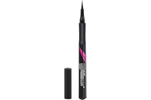 Maybelline Eye Liner, Hyper Precise Black Liquid Eye Liner, Ultra-Thin Defining Felt Tip Liner, Quick Drying Liquid Eyeliner, Ink Technology, Maybelline New York, Safe for Sensitive Eyes, Matte Black
