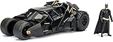 batmobil modellbausatz Sammlerstück. Jada Toys - Batmobil Batman The Dark Knight - mit Figur - 2008 - Maßstab 1/24, 98261bk, schwarz