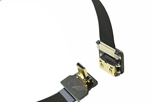 Neue BLACK FPV HDMI Kabel Micro HDMI Stecker Schnittstelle zu MINI HDMI weibliche Schnittstelle für GH4 BMPCC A5000 A6000 A7S A7R 20CM - 4