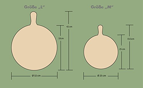 Pizzabrett formschön & praktisch Größe L - 3