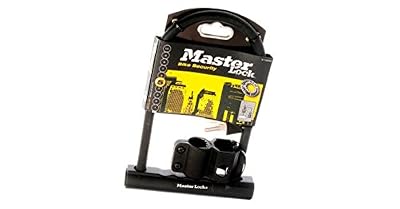 Master Lock antivol U avec anse en acier de 200mm x 100mm - Support de transport inclus