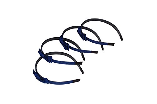 GIZZY® Ladies, Girls, Set of Four Navy Ribbed Head Bands.