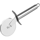 MyBru Stainless Steel Pizza and Dough Cutter (Large Size)