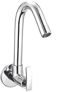 Jagger Soft Sink taps for Kitchen and Bathroom 360 Degree Rotating Kitchen Sink tap with Foam Flow Brass Tap with Chrome Finish Full Brass tap for Kitchen Sink taps with Free Flange and Teflon Tape