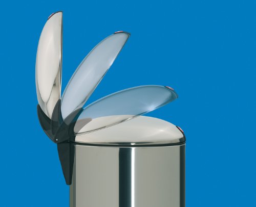 Hailo 0704-080, Design S, Tret-Kosmetikeimer, 4 Liter, stahlblech weiss - 3