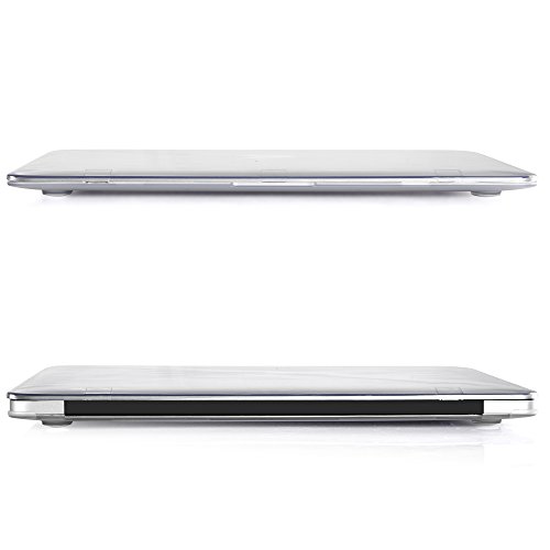 iDOO MacBook Schutzh  lle   Hard Case Cover Laptop H  lle  F  r MacBook Air 13 Zoll  A1369 A1466  - Gl  nzend  Kristallklar