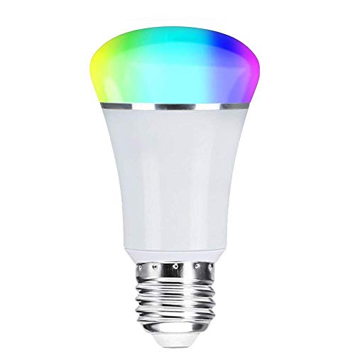 WiFi Smart Glühbirne, weton Smart Bunte LED Leuchtmittel Arbeiten mit Amazon Alexa Google Home, kein Hub erforderlich, weiß, E27, 7.00W 265.0V