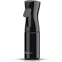 Bouteille de brumisateur d'eau, Segbeauty 160ml fin brume Flacons rechargeable en continu manuel pulvérisateur pour cheveux coiffeur plantes vaporisateur cheveux - noir