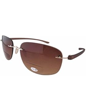 Eyekepper Unisex - Erwachsene Randlos Sonnenbrille mit Leseteil/Bifokal