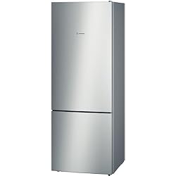 Bosch Serie 4 KGV58VL31S Autonome 500L A++ Acier inoxydable réfrigérateur-congélateur - Réfrigérateurs-congélateurs (500 L, SN-T, 14 kg/24h, A++, Nouvelle zone compartiment, Acier inoxydable)