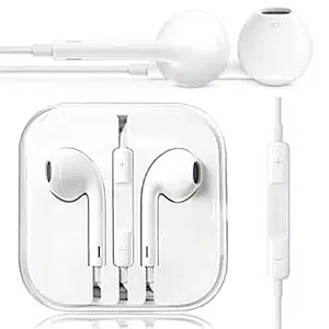 Dcent Universal Earphone for All Mobile 3.5mm Jack Stereo | Earphones | Handfree | Wired Earphones -[White]