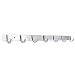 Produktbild Royalr Raum Aluminium Haken Bar 3/4/5/6/7 Hooks Hut Kleidung Robe Halter-Zahnstange der Wand befestigte Badezimmer Küche Hanger