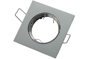 ASIA LED Portafaretto GU10 MR16 Nickel Satinato - Quadrato Orientabile