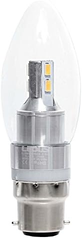 B15 LED Candle Light LEDUS Bulbs 3W (25W HALOGEN EQUIVALENT) Premium Quality Energy Saver with 3 Years Warranty PERFECT for HOME and COMMERCIAL lighting - Lifespan up to 30000 Hours Non-dimmable
