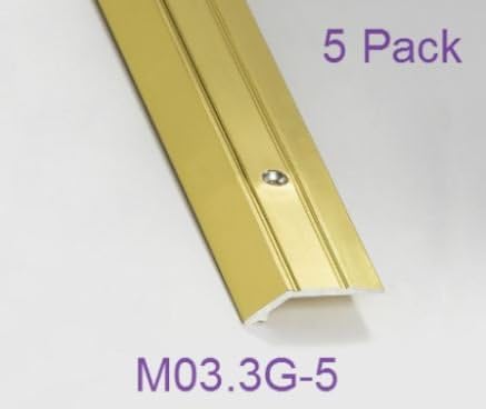Aluminium Door Bar - Vinyl Edge Medium - L 900 x W 31mm - Gold - Pack of 5
