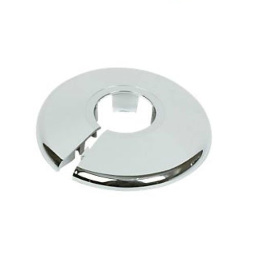 2 x Chrome Effect Plastic Radiator Pipe Collars 15mm