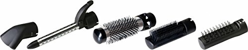 MultiGlam Warmluft Lockenbürste / Stylingbürste mit IONen Technologie, Glättungsbürste mit 1000W, 6 Aufsätze ( Glätteisen, Lockenstab, Warmluftbürste, Haartrockner, Airstyler), inkl. Abkühlfunktion, rosegold - 2