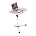 Produktbild SMCZH Nachttisch faul Heben Mobile Sofa Couchtisch einfache Laptop-Tisch Platz Laptop Tablett Tisch mit Rädern einstellbar tragbar für Schlafsofa
