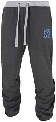 Big Mens Fleece Joggers Jogging Bottoms Tracksuit Pants Trousers By Old State 52. Style - New Mason. Colour - Charcoal Marl. Size -5XL