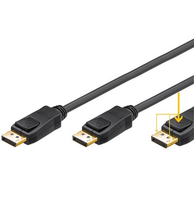 Goobay 51953 DisplayPort Verbindungskabel, 2m schwarz