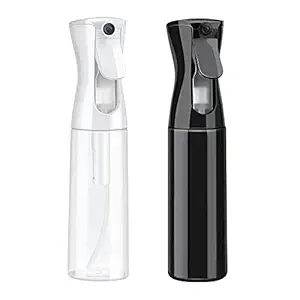 Continuous Spray Bottle - 10oz /300ml Mister Spray Bottle for Hair, Leak-proof Pressurized 360? All Angle Ultra Fine Mist Spray Bottle, Misting Spray Bottle, Empty Water Spray Bottles for Hair Plants