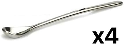 RSVP Endurance Polished Stainless Steel 4 ¾ Inch Salt Spoon (Pack of 4)