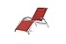 Produktbild Vivere DKDSUN-CR Dockside Sun Lounger, Aluminium, Cherry Red, 170 x 67 x 84 cm