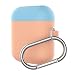 Produktbild Pouybie Cute Airpods Case Bluetooth Case Cover Wireless Charging Case Earphone Cover Bunte Drop Proof Silikon Gel mit Schnalle 5,8 x 4,8 x 2,5 cm