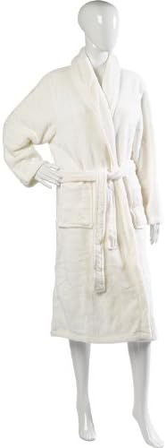 Ladies Luxurious Soft Fleece Dressing Gown Wrap Around with Pockets S-XL Various Colours