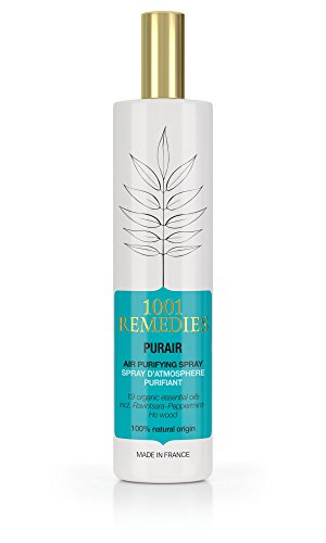 1001 Remedies Ambientador Casa Spray Purificador de Aire para Hogar con Lavanda y 19 Aromaterapia Aceites Esenciales - Spray para Almohada, Neutralizador de Olores -100% Natural Fragrancias