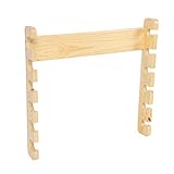 MATERIAL DE MADERA DE PREMIUM: esta caña de pescar está hecha de madera de calidad que es ecológica y liviana. --SAVE SPACE: Puede montarse en la pared, apoyarse en el piso o simplemente apoyarse en la pared que lo suficiente para ahorrarle mucho espacio.