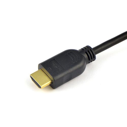 Links Abgewinkelt Mini HDMI Stecker auf HDMI Stecker Frühling Spiralkabel Kabel 1.5m - 4