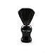 Edwin Jagger Black Synthetic Fiber Shaving Brush Black - Large