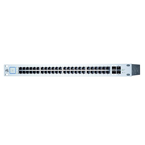 Ubiquiti Networks US-48-500W Géré Gigabit Ethernet (10/100/1000) Connexion Ethernet, supportant l'alimentation via ce port (PoE) 1U Argent commutateur réseau - commutateurs réseaux (Managed network switch, Gigabit Ethernet (10/100/1000), RJ-45, IEEE 802.3af,IEEE 802.3at, 140 Gbit/s, 70000 Mpps)