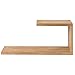 Produktbild Willesego Schwimmende Regale  An der Wand befestigte hölzerne dekorative hängende Präsentationsständer Home Storage Bracket 2 Größen, 2 Farben (Farbe: Nussbaum Farbe, Größe: 40 * 12 * 18 * 2CM)