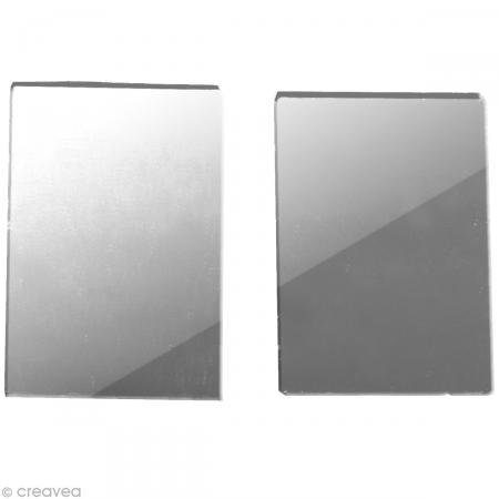 Rayher - 14546606 - Spiegelmosaik, selbstklebend., 3x2cm, SB-Btl 50Stück, silber