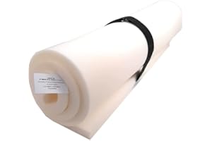 VIGLIETTI Foglio Spugna/Gommapiuma/Poliuretano Espanso 100X200 cm INDEFORMABILE Alta DENSITA' (BIANCO H.5)