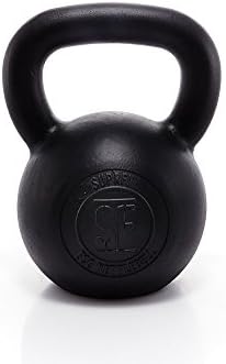 Econ Kettlebell 4 - 28kg | For Fitness Crossfit Weightlifting | Cast Iron | Black Finish | 24 kg