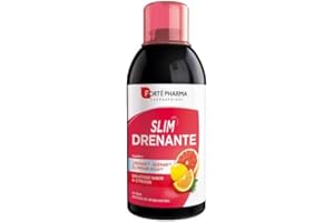 FORTE PHARMA Slim drenante: complemento alimenticio que asocia reina de los prados, hibiscos, rabillo de cereza, té verde y CactineaTM. Fitotrío de guayaba, alga aosa y genseng completan la fórmula. Sabor cítricos