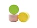 Pack of 10 50ml/1.76 Oz Refillable Colored Plastic Cosmetic Jars Cream Jar Pot Bottle Container for Nail Powder Eye Shadow Container Lot (Transparent)
