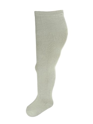 Girls Supersoft Cotton Tights - Pair (6-12 Months, Cream) by SocksAndTights