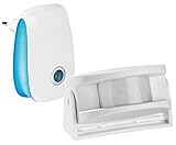 sensor de entrada y salida de personas Tamaño: Generador de señal: 60 x 96 x 32 mm; Sensor: 84 x 70 x 41 mm - además relevante o adecuado para: Perro, radio, detectores de movimiento, señal de tono de timbre de puerta negocio, freetec - , movimiento, gato, cargar campana, gatos, jardín, campana para puerta, tienda campana para puerta, barrera de luz, alarma de puerta